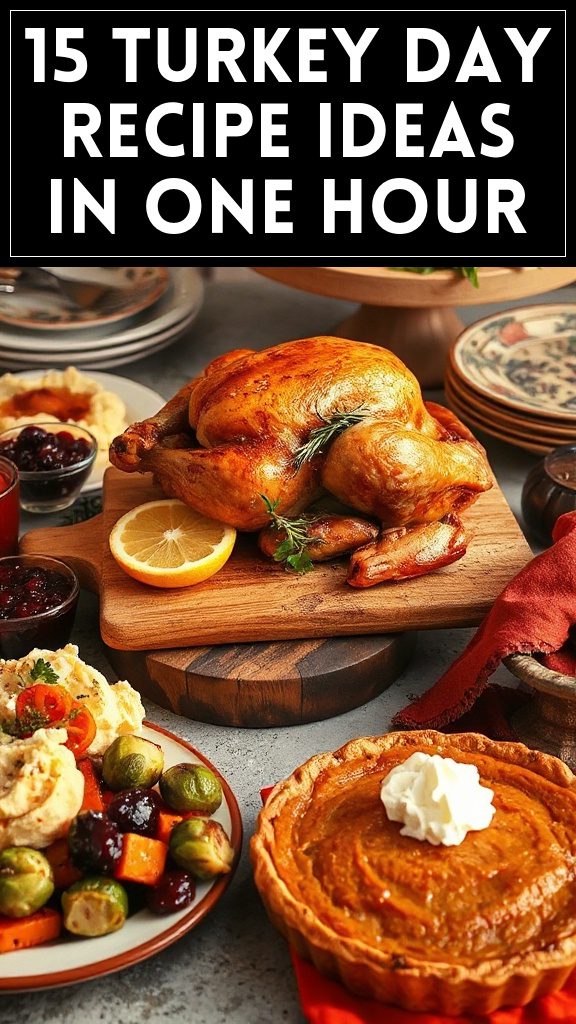 15 Turkey Day Recipe Ideas in One Hour