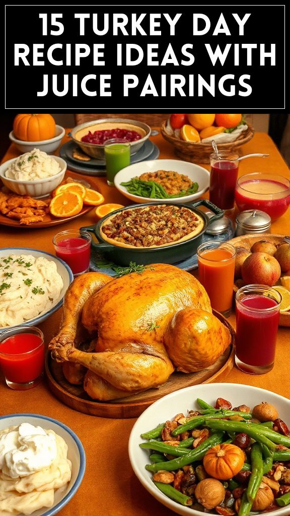 15 Turkey Day Recipe Ideas With Juice Pairings