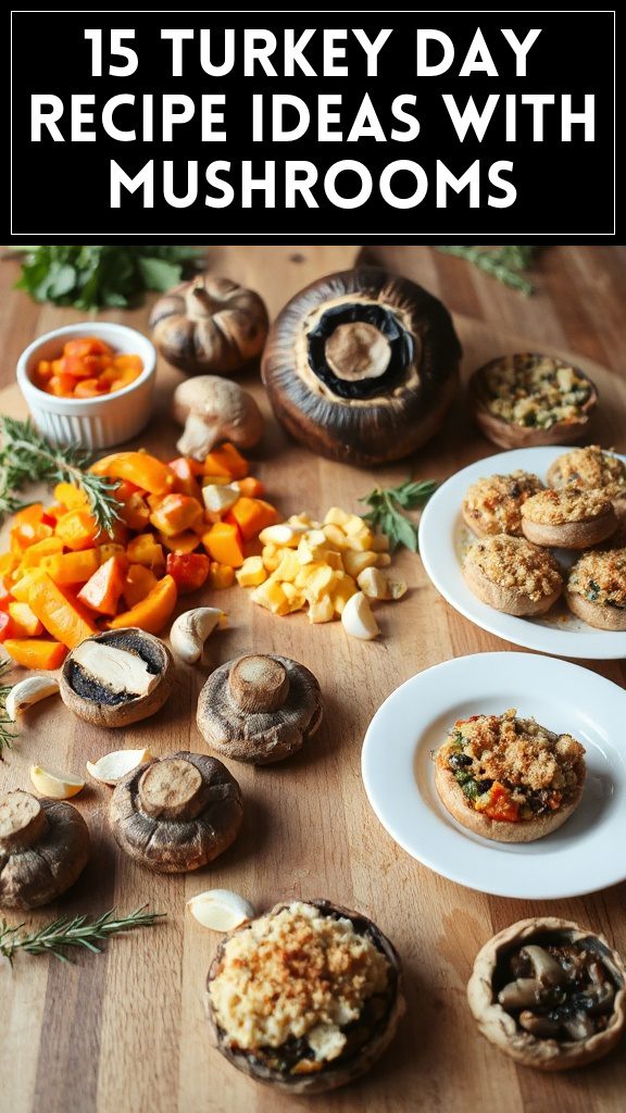 15 Turkey Day Recipe Ideas With Mushrooms
