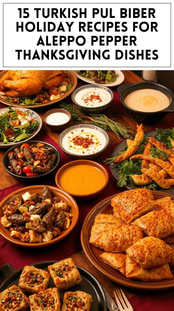 15 Turkish Pul Biber Holiday Recipes for Aleppo Pepper Thanksgiving Dishes