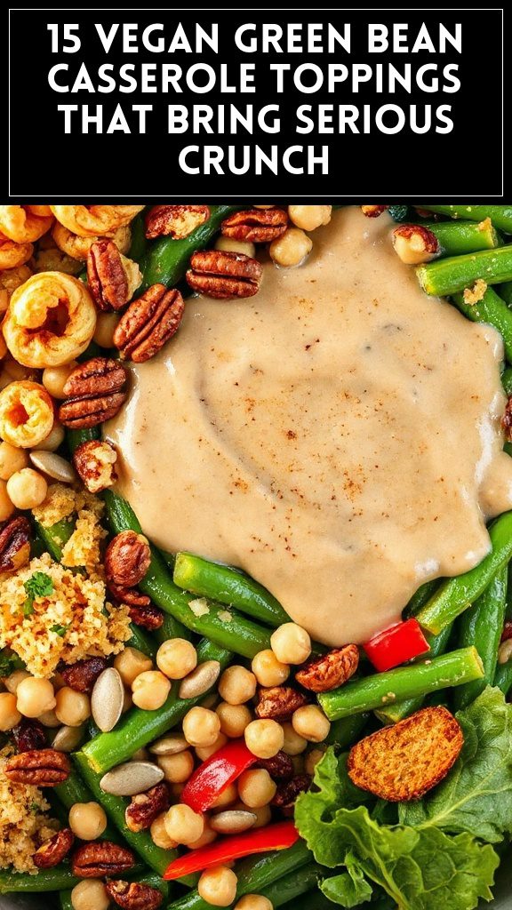 15 Vegan Green Bean Casserole Toppings That Bring Serious Crunch