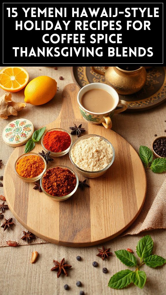 15 Yemeni Hawaij-Style Holiday Recipes for Coffee Spice Thanksgiving Blends