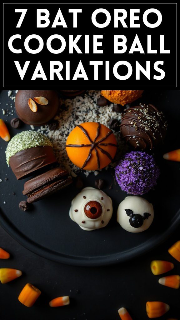 7 Bat Oreo Cookie Ball Variations