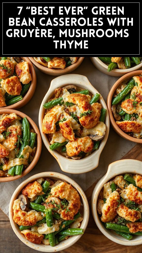 7 “Best Ever” Green Bean Casseroles With Gruyère, Mushrooms & Thyme