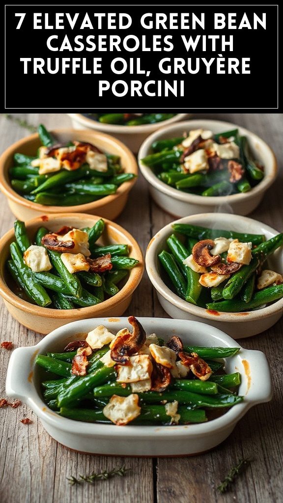 7 Elevated Green Bean Casseroles With Truffle Oil, Gruyère & Porcini
