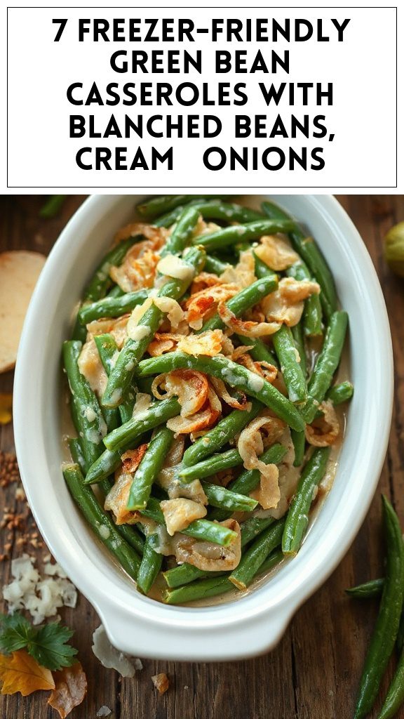 7 Freezer-Friendly Green Bean Casseroles With Blanched Beans, Cream & Onions