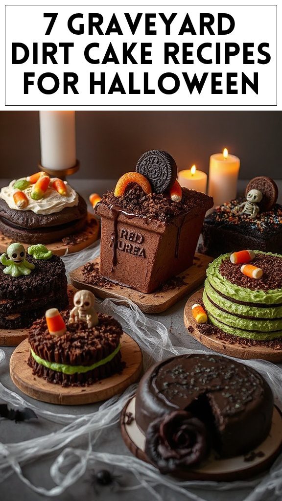 7 Graveyard Dirt Cake Recipes for Halloween