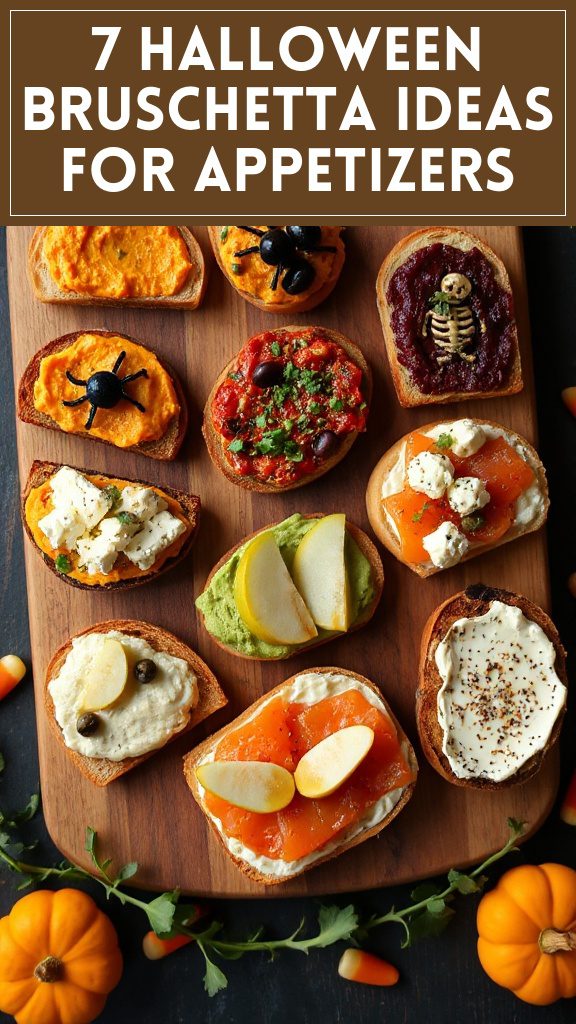 7 Halloween Bruschetta Ideas for Appetizers