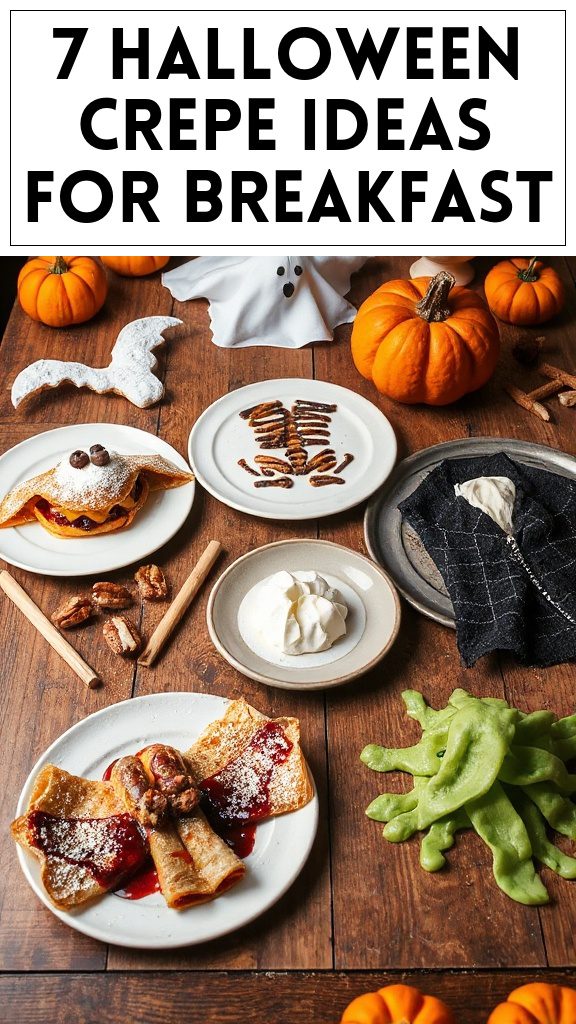 7 Halloween Crepe Ideas for Breakfast