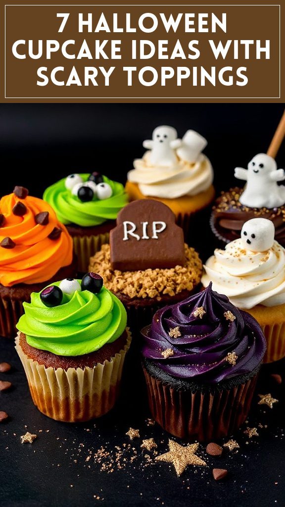 7 Halloween Cupcake Ideas With Scary Toppings