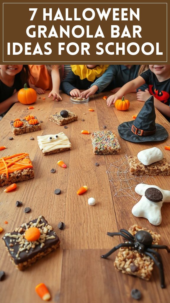 7 Halloween Granola Bar Ideas for School
