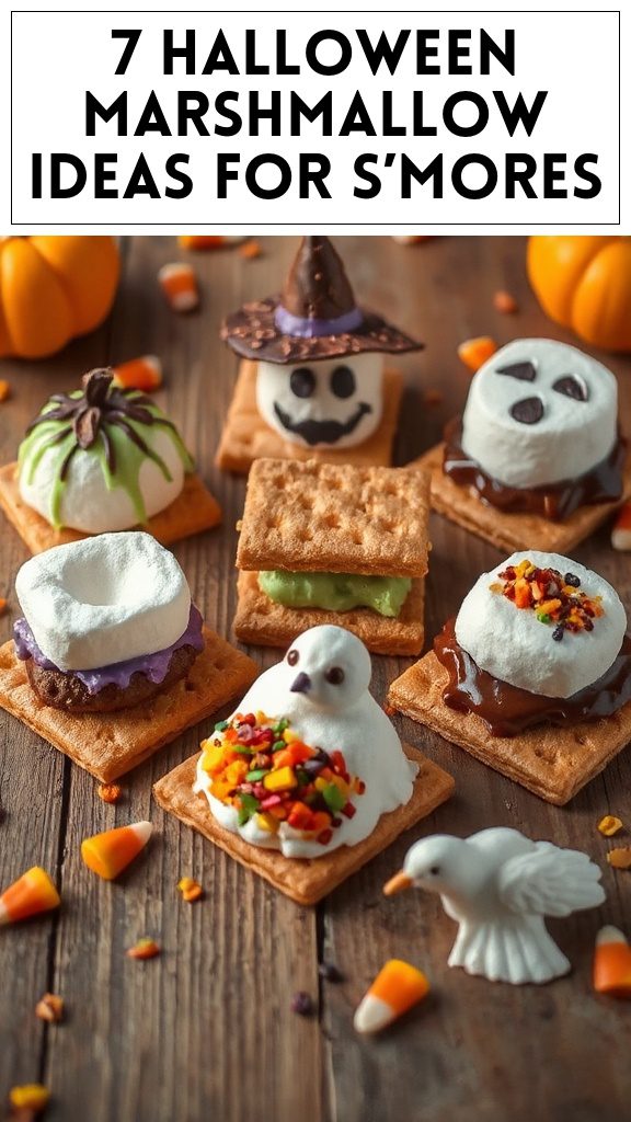 7 Halloween Marshmallow Ideas for S'mores