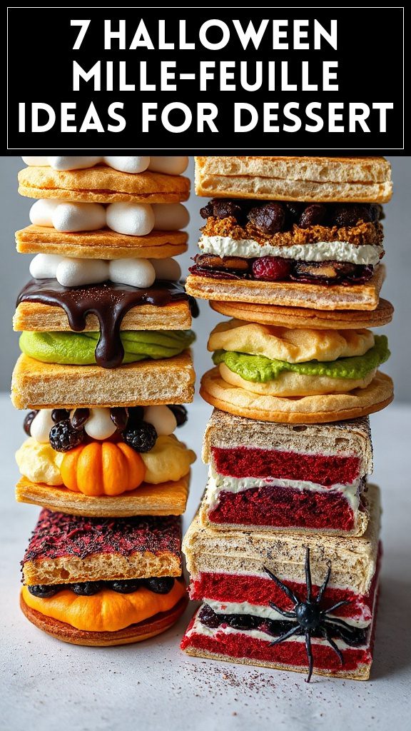 7 Halloween Mille-Feuille Ideas for Dessert