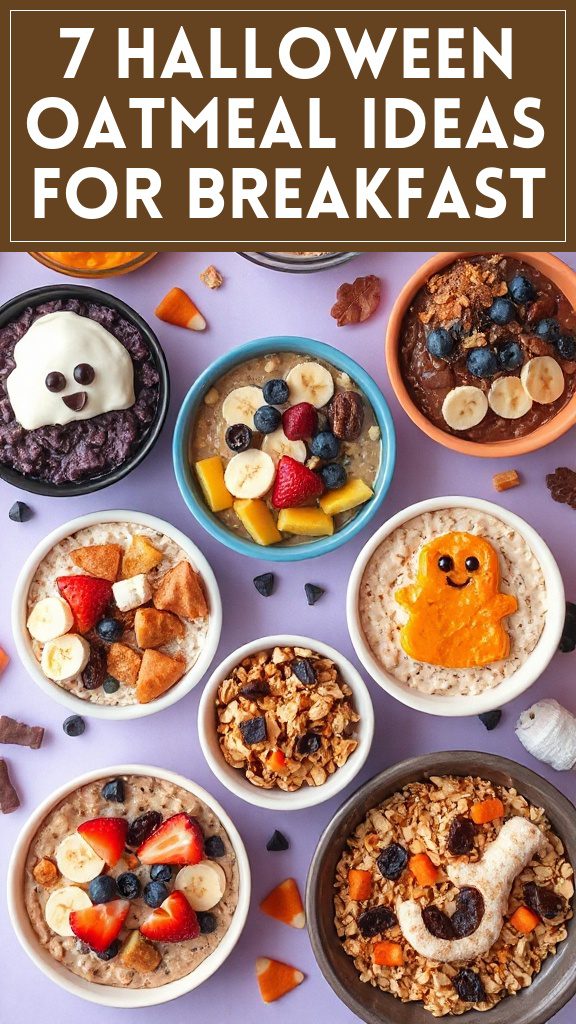 7 Halloween Oatmeal Ideas for Breakfast