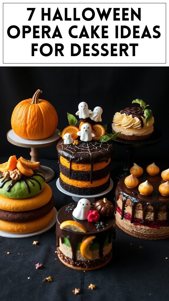 7 Halloween Opera Cake Ideas for Dessert