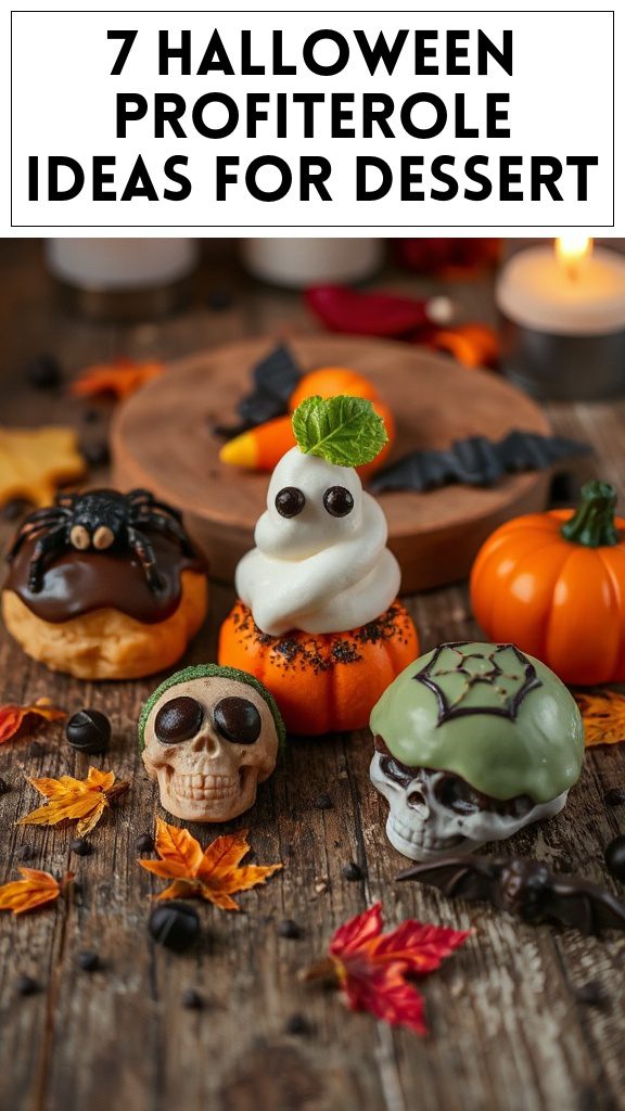 7 Halloween Profiterole Ideas for Dessert