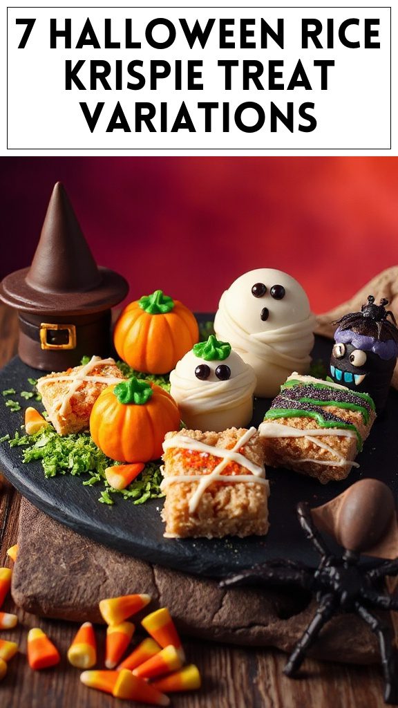 7 Halloween Rice Krispie Treat Variations
