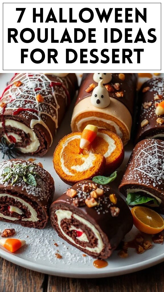 7 Halloween Roulade Ideas for Dessert