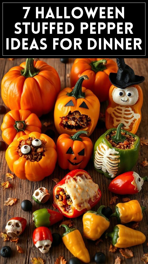 7 Halloween Stuffed Pepper Ideas for Dinner