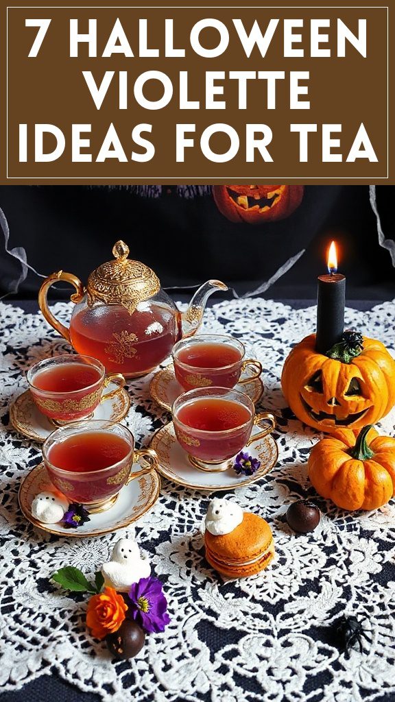 7 Halloween Violette Ideas for Tea