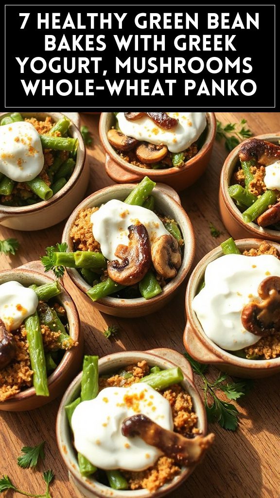 7 Healthy Green Bean Bakes With Greek Yogurt, Mushrooms & Whole-Wheat Panko
