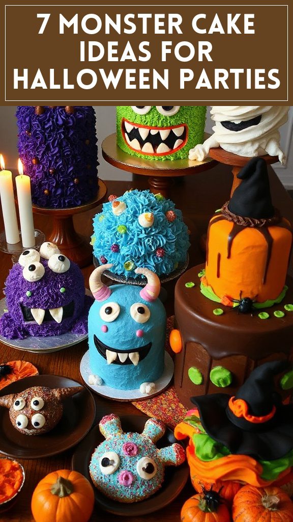 7 Monster Cake Ideas for Halloween Parties
