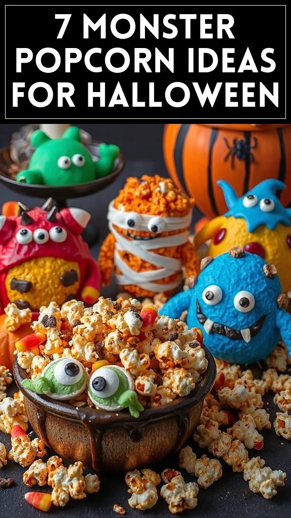 7 Monster Popcorn Ideas for Halloween