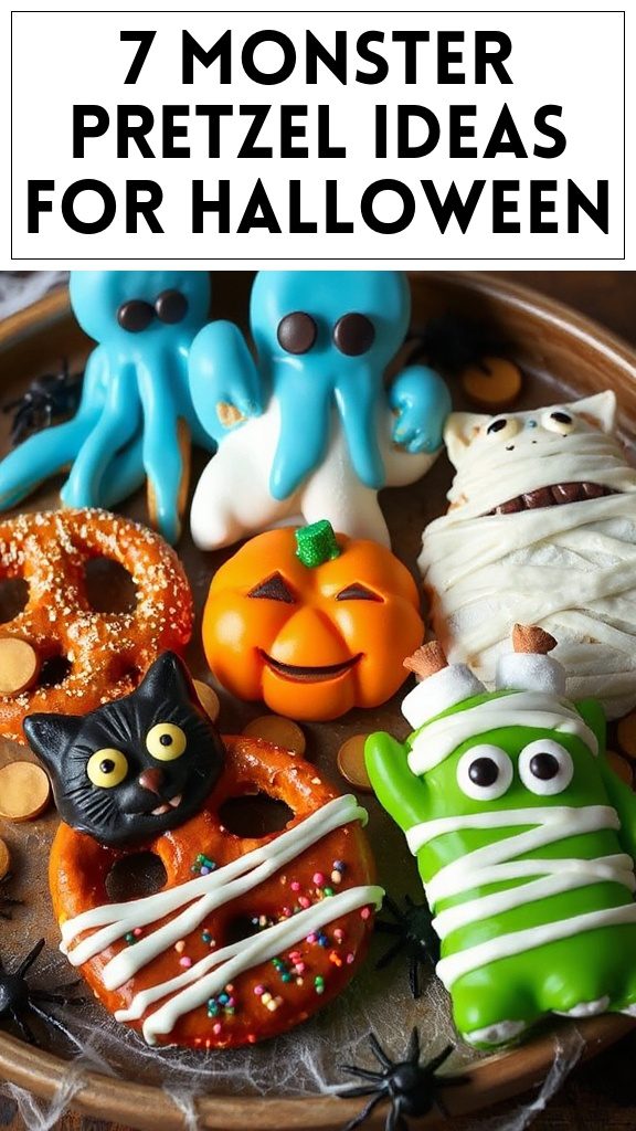 7 Monster Pretzel Ideas for Halloween