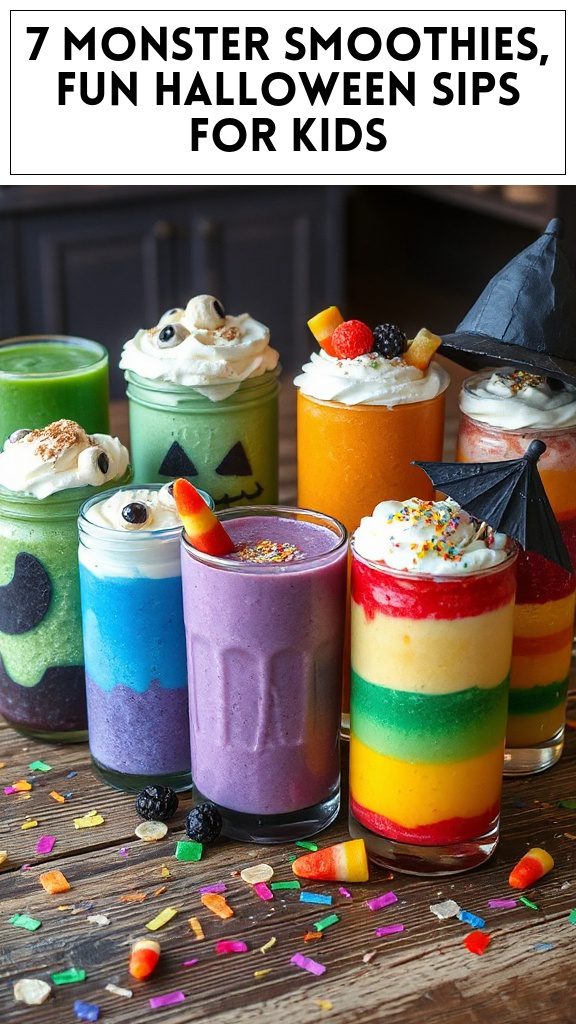 7 Monster Smoothies, Fun Halloween Sips for Kids