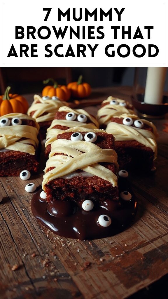 7 Mummy Brownies That Are Scary Good
