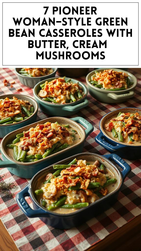 7 Pioneer Woman–Style Green Bean Casseroles With Butter, Cream & Mushrooms