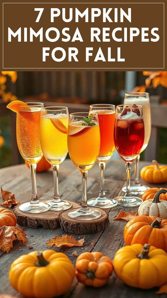 7 Pumpkin Mimosa Recipes for Fall