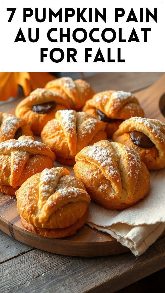 7 Pumpkin Pain Au Chocolat for Fall