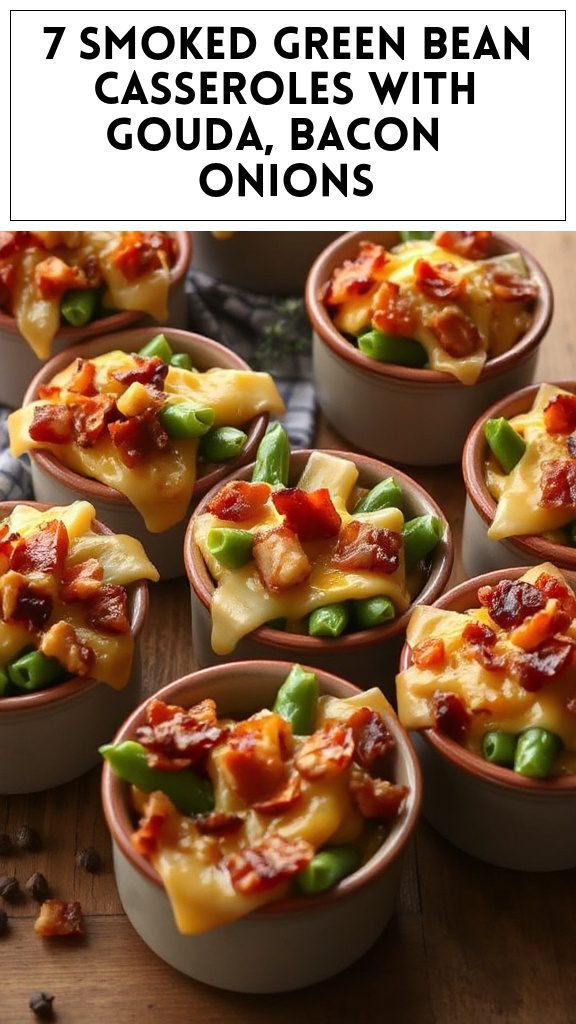 7 Smoked Green Bean Casseroles With Gouda, Bacon & Onions