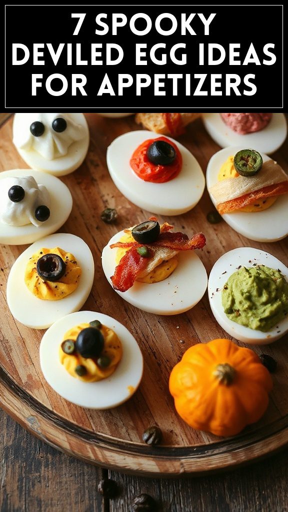 7 Spooky Deviled Egg Ideas for Appetizers