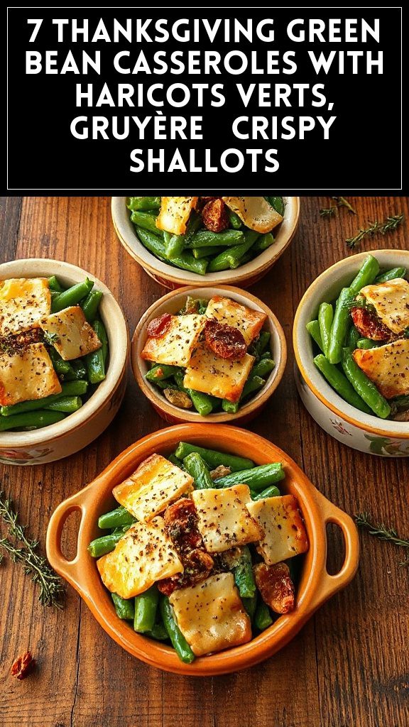 7 Thanksgiving Green Bean Casseroles With Haricots Verts, Gruyère & Crispy Shallots