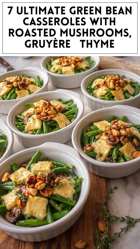 7 Ultimate Green Bean Casseroles With Roasted Mushrooms, Gruyère & Thyme