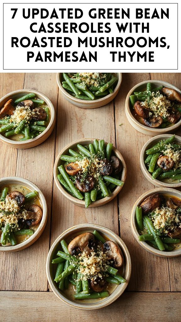 7 Updated Green Bean Casseroles With Roasted Mushrooms, Parmesan & Thyme