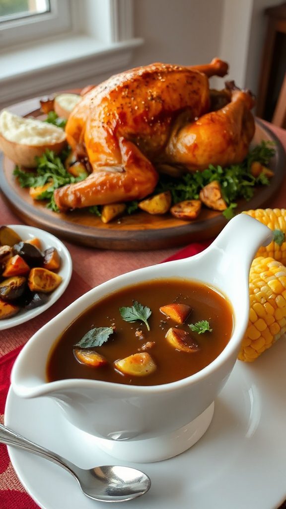 adobo infused thanksgiving gravy recipe