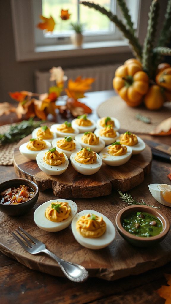 adobo seasoned deviled eggs