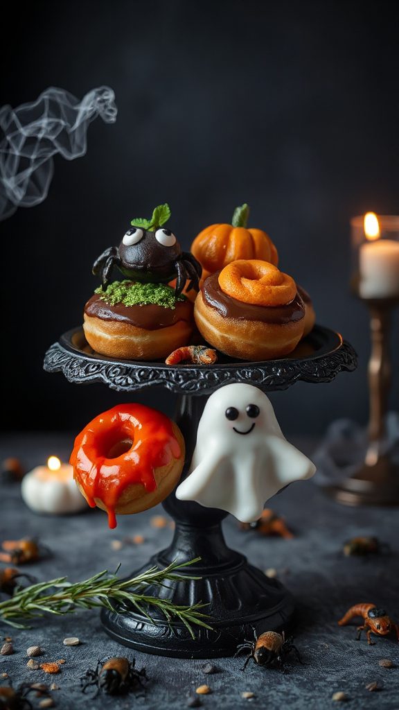 adorable halloween themed donut holes adorable halloween themed donut holes