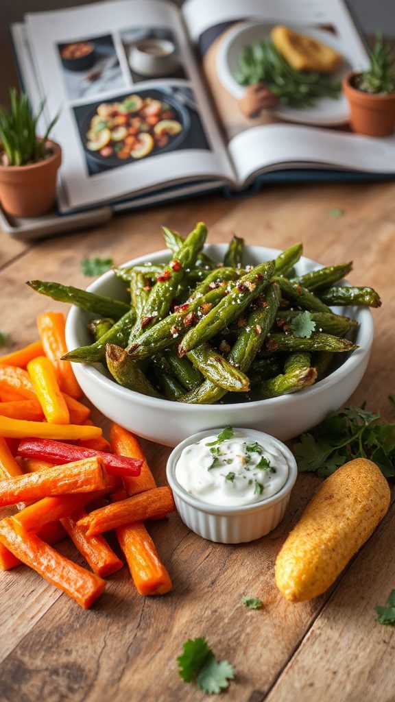 air fried green beans recipe