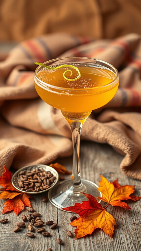 ajwain infused autumn cocktail recipe
