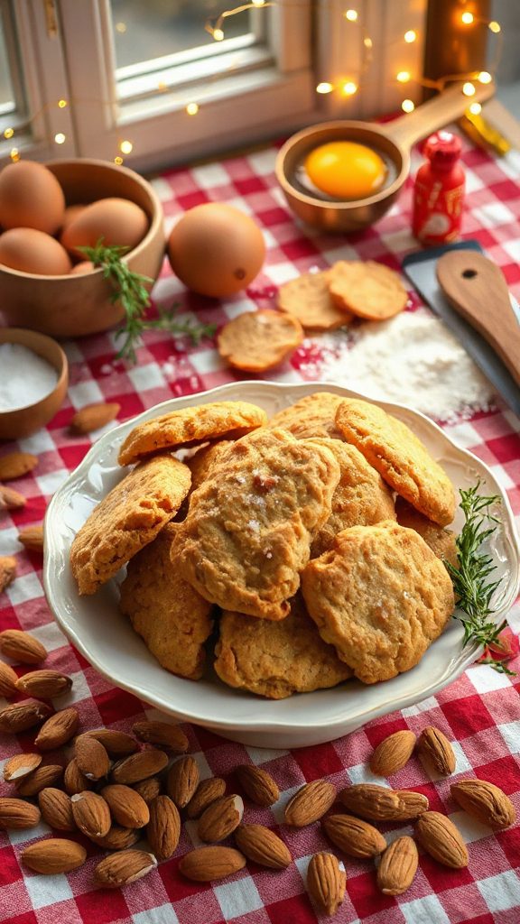 almond biscotti drop cookies