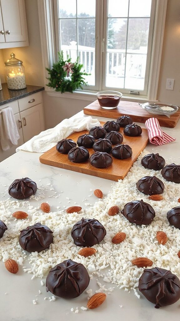 almond coconut chocolate cookies almond coconut chocolate cookies