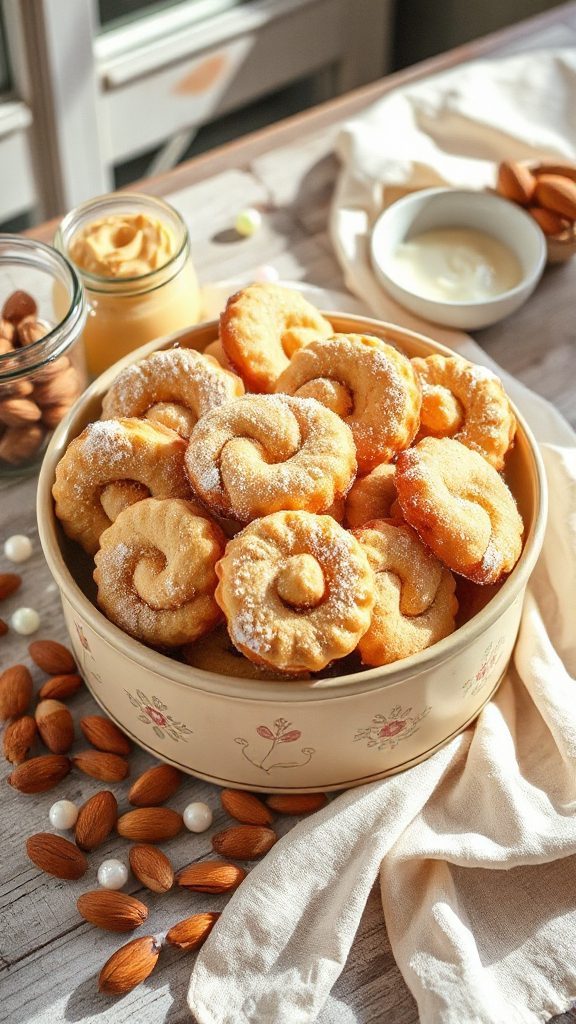 almond infused buttery cookies
