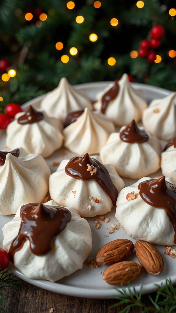 almond joy meringue cookies