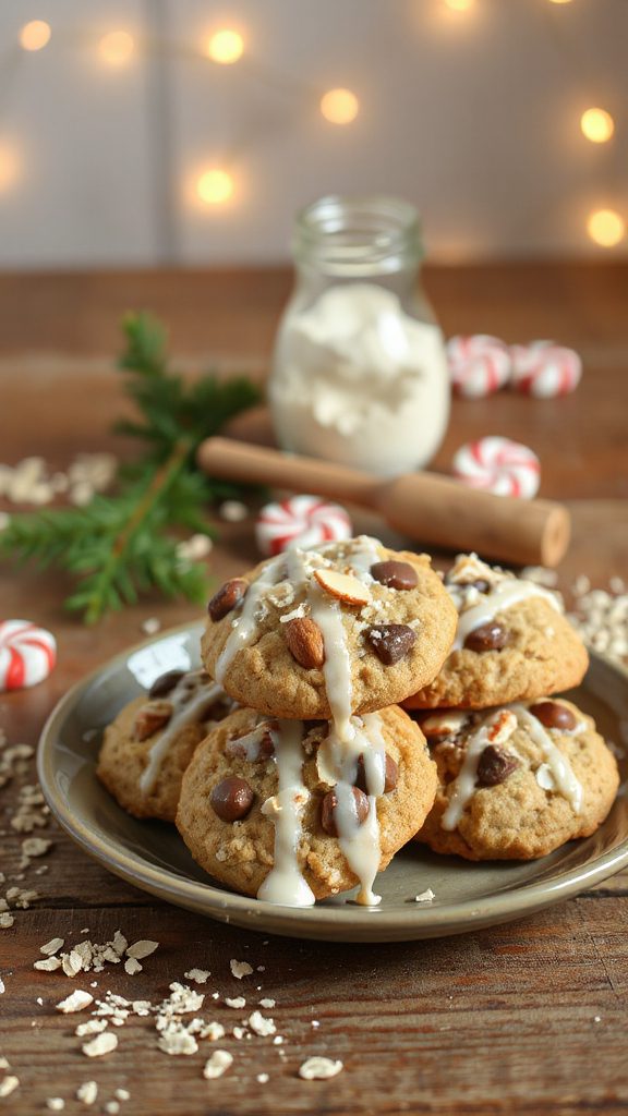 almond joy oat cookies