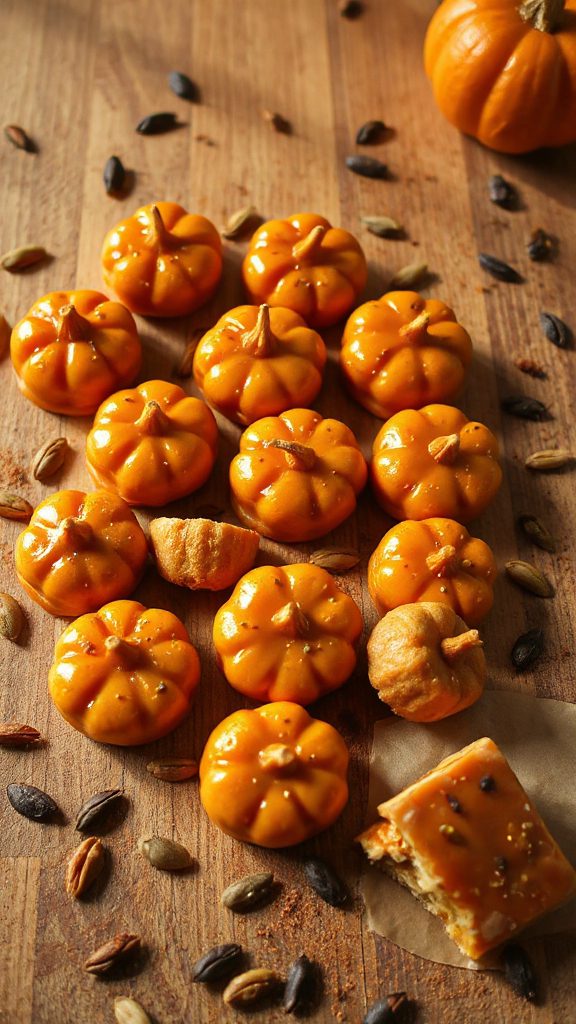 almond pumpkin toffee dessert squares