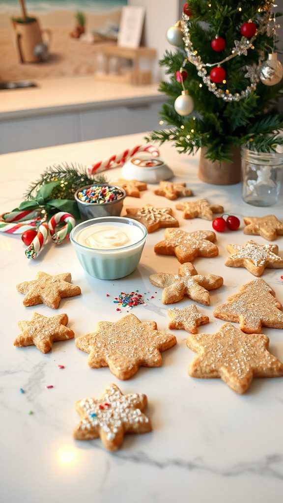 almond sprinkled sugar cookies